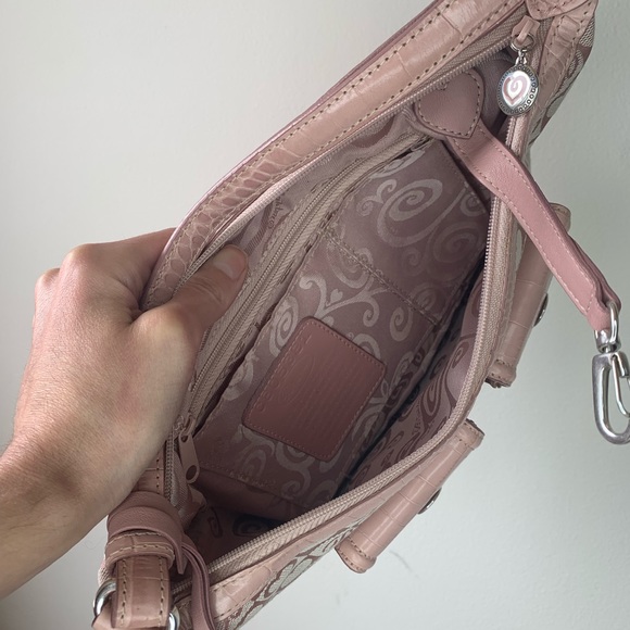 Brighton Pink Leather Hearts Print Small Purse - Picture 10 of 16